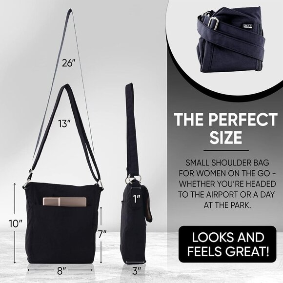 Crossbody Travel Purse with RFID Blocking Pocket and Lifetime Recovery Service. - Picture 8 of 8
